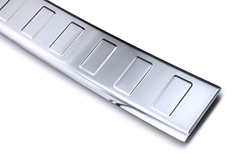 teileplus24 AL121 Protección del Borde de Carga de Aluminio para VW T5 Multivan 2003-2015, Color:Plata