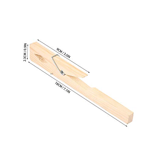 Tenedor de madera de la abrazadera del tubo de ensayo 10pcs para la herramienta de prueba del equipo de laboratorio