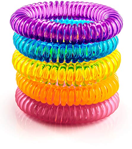 The Body Source Pulseras Repelentes de Mosquitos, 10 unidades - Repelente para Exterior y Deportes. Pulsera para Niños y Adultos, Resistente al agua, 10 días de protección, 100% libre de DEET