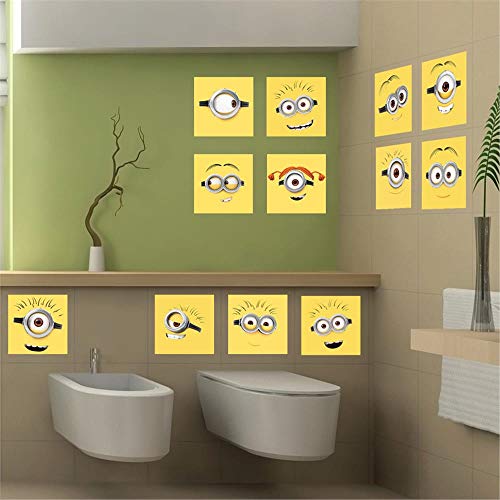 The North Face imagicom wallmin32 Minion Adhesivo Decorativo de Pared, Modelo Tiles, PVC, Multicolor, 0.1 X 42.5 X 30.5 cm