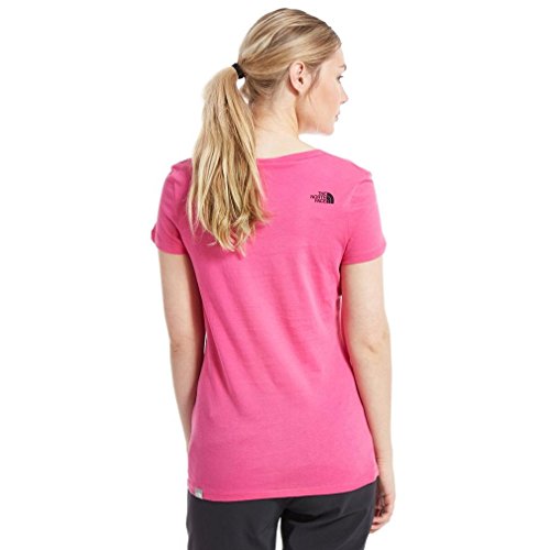 The North Face Kurzärmliges Shirt Simple Dome - Camiseta de Fitness para Mujer, Color Rosa, Talla S