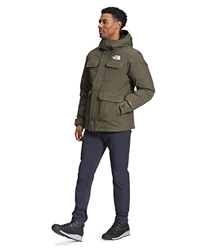 The North Face - Parka Cypress para Hombre con Diseño Militar- Verde, M