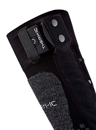 Therm-ic Powersocks Set Heat Uni + S-Pack 1200, Heated Socks Unisex Adulto, Unisex Adulto, T45-9202-300, Negro, M:39-41