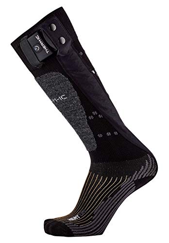 Therm-ic Powersocks Set Heat Uni + S-Pack 1200, Heated Socks Unisex Adulto, Unisex Adulto, T45-9202-300, Negro, M:39-41