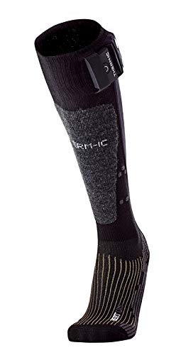 Therm-ic Powersocks Set Heat Uni + S-Pack 1400 Bluetooth, Heated Socks Unisex Adulto, Unisex Adulto, T45-9202-400, Negro, L : 42-44