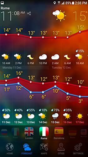 Tiempo Ahora - Locales en Pronóstico del Tiempo, Temperatura, alertas, Tierra 3D, Widget para España y el Mundo