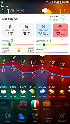 Tiempo Ahora - Locales en Pronóstico del Tiempo, Temperatura, alertas, Tierra 3D, Widget para España y el Mundo