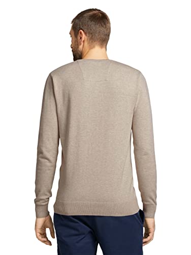 TOM TAILOR 1027299 Suter pulver, Hombre, Beige (11831 Soft Sand Beige Melange), XL