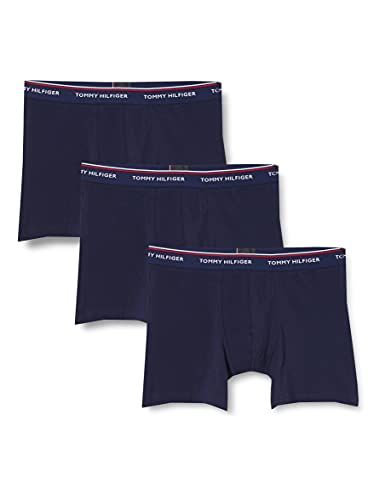 Tommy Hilfiger 3p Boxer Brief, Azul Marina, Large para Hombre