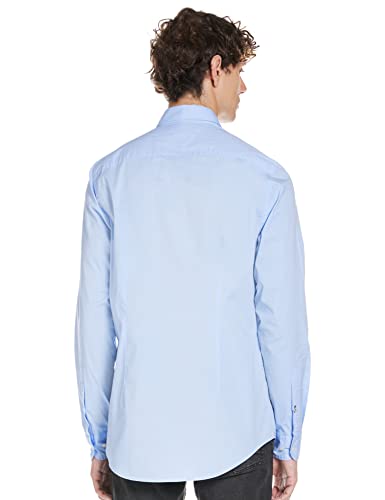 Tommy Hilfiger Core Stretch Slim Poplin Camisa, Azul (Shirt Blue 474), X-Large para Hombre