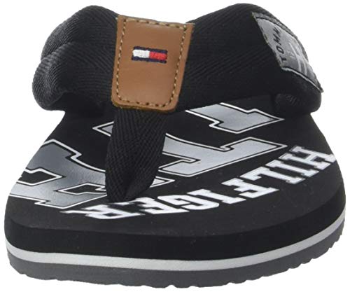 Tommy Hilfiger Essential TH Beach Sandal, Chanclas Hombre, Negro (Black 990), 41 EU