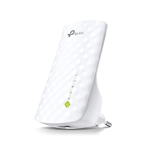 TP-Link RE200 AC750 - Repetidor de red Wifi extensor amplificador de cobertura con enchufe(Puerto Ethernet, 10/100 mbps, Banda dual, 300Mbps, 2.4 GHz, 433 Mbps 5GHz), Blanco