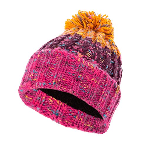 Trangoworld Ampriu Gorro, Unisex Adulto, Morado/Morado/Amarillo, Talla Única