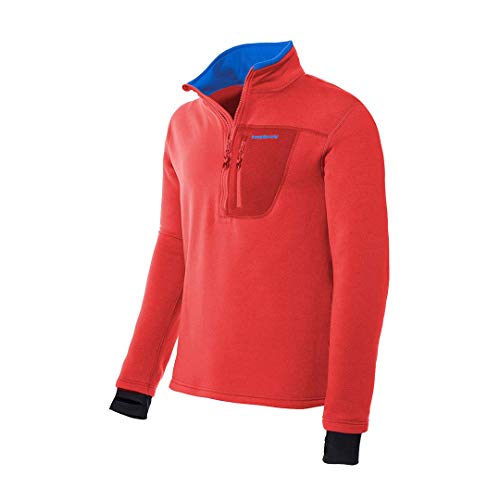 TRANGOWORLD Pullover TRX2 Stretch Pro, Rojo Oscuro/Rojo, XL para Hombre