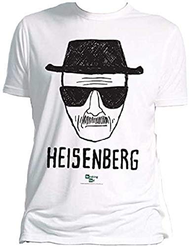 Transworld Aquatic Breaking Bad Heisenberg Camiseta Manga Corta, Blanco, L/L para Hombre