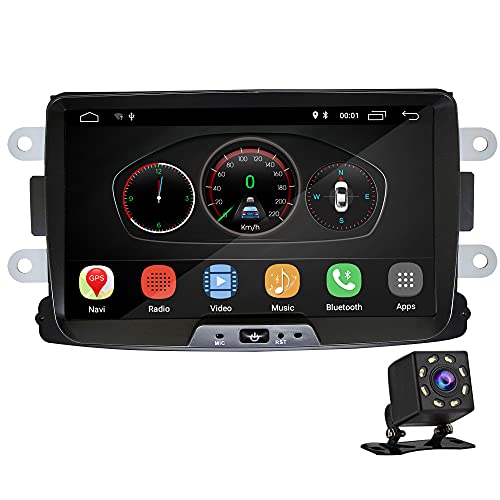 UGAR EX10-DA-DSP 8" Android 10.0 DSP Radio de Coche Compatible para Renault Duster 2010+; KWID 2017+; Logan, Captur, Symbol 2013+; Sandero 2012+;Trafic 2014+ / Dacia Duster, Sandero 2013+