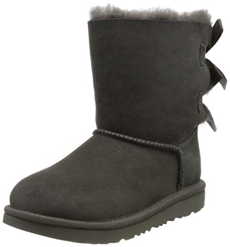 UGG BAILEY BOW II Bota clásica para Unisex niños, Gris (Grey), 32.5 EU