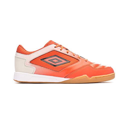 Umbro Chaleira II Liga, Zapatilla de fútbol Sala, Tangerine Tango-Black-White, Talla 8 US (41 EU)