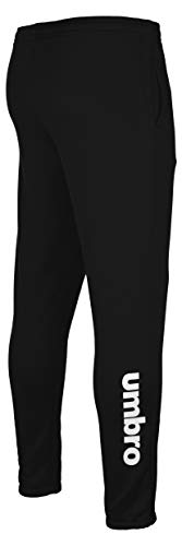 UMBRO Force Logo Pant Jnr Pantalones Largos, Niños, Negro, 12