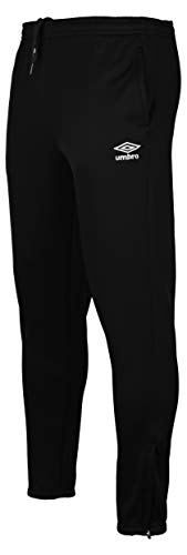 UMBRO Force Logo Pant Jnr Pantalones Largos, Niños, Negro, 12