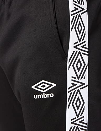 UMBRO Malawi Logo Pantalón de Paseo, Hombre, Negro, L