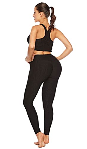 UMIPUBO Mallas Pantalones Deportivos Leggings Mujer Yoga de Alta Cintura Elásticos y Transpirables para Yoga Running Fitness Leggings Reductores Adelgazantes Mallas Fitness Push Up para Deporte