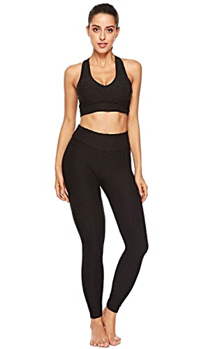 UMIPUBO Mallas Pantalones Deportivos Leggings Mujer Yoga de Alta Cintura Elásticos y Transpirables para Yoga Running Fitness Leggings Reductores Adelgazantes Mallas Fitness Push Up para Deporte