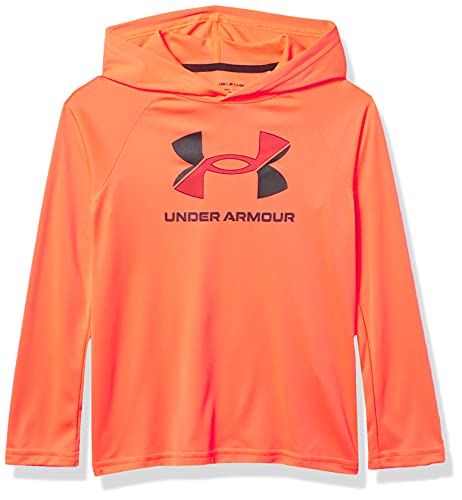 Under Armour Boys' Tech Big Logo Hoodie , Beta (628)/Black , Youth Large