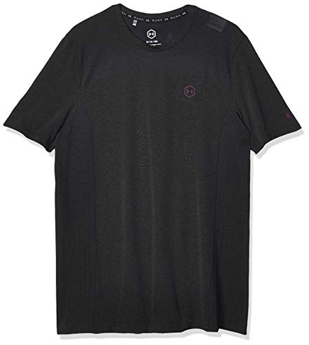 Under Armour Rush Seamless, Camiseta Hombre, Negro (Black/Black), L