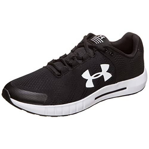 Under Armour UA Micro G Pursuit BP, Calzado Deportivo Hombre, Black/White/White, 40.5 EU