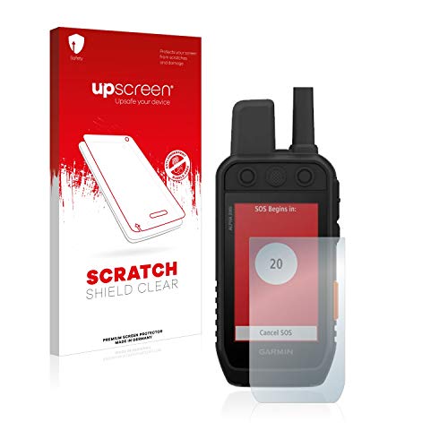 upscreen Protector Pantalla Compatible con Garmin Alpha 200i K Película Protectora – Transparente, Anti-Huellas