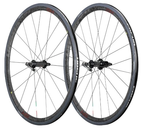 Ursus Ruedas Miura CK38 Clincher Ruedas con Shimano/SRAM Adhesivo, Dark Black