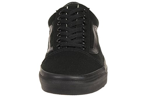 Vans Old Skool, Zapatillas de lona unisex, Negro (Black/Black Canvas), 45 EU