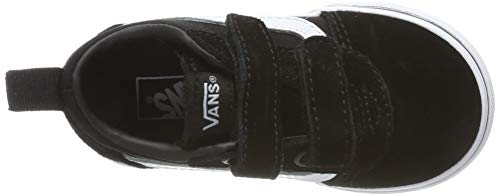 Vans Ward V-Velcro Suede, Zapatillas Unisex niños, Black/White Iju, 26 EU