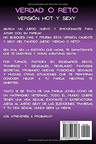 Verdad o Reto versión hot y sexy: El juego travieso Acción o verdad para pareja | Regalo original para Hombre o Mujer, para San Valentín, Boda, ... travieso para noches calientes en pareja