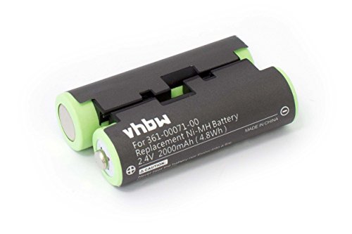 vhbw batería Compatible con Garmin GPSMap 64, 64s, 64st navegador (2000mAh, 2,4V, NiMH)