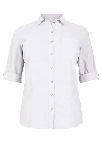 Via Appia Due - Camisa clásica para mujer, diseño monocolor Blanco 56