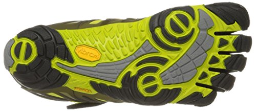 Vibram Fivefingers V-Train, Zapatillas de Deporte Hombre, Negro (Black/Green Black/Green), 48 EU