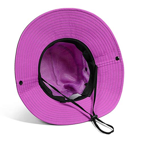 VICSPORT Sombrero de Sol para Mujer Gorro de ala Ancha de Malla Sombreros de Pesca al Aire Libre Protección UV