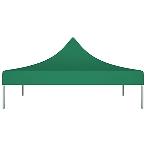 vidaXL Techo de Carpa para Celebraciones Cenador Toldo Cubierta Superior Carpa Plegable Jardín Patio Marquesina Fiesta Verde 3x3 m 270 g/m²