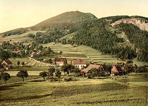 Vintage Travel Switzerland 'Alpes Berneses, Oberland bernés, Circa 1890-1910, reproducción 200 g/m² A3 Vintage Fotografía Viaje Poster