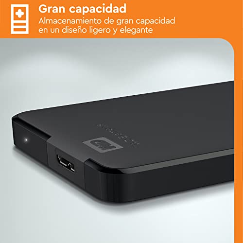 WD Elements - Disco duro externo portátil de 1,5 TB con USB 3.0, color negro