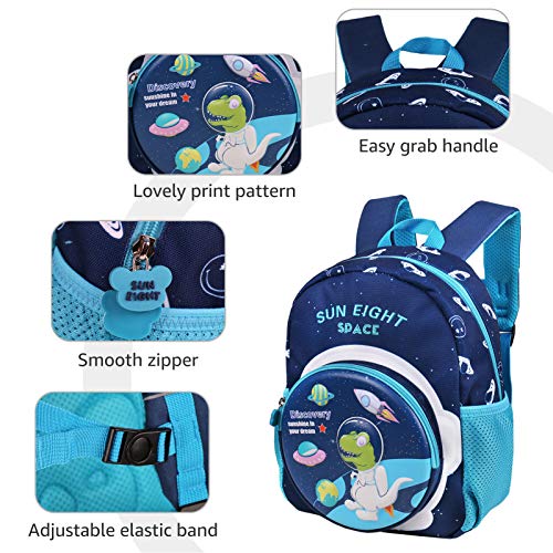 Wenlia Mochila para niños, mochila escolar de unicornio con bolsillos laterales, mochila ligera para niños y niñas, astronauta mochila de viaje impermeable, regalos para niños