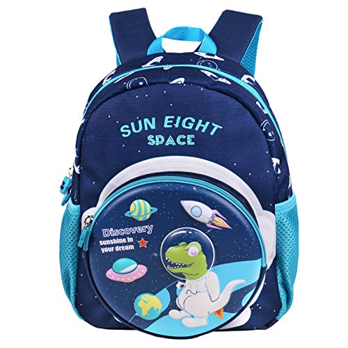 Wenlia Mochila para niños, mochila escolar de unicornio con bolsillos laterales, mochila ligera para niños y niñas, astronauta mochila de viaje impermeable, regalos para niños