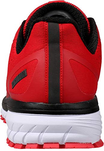 WHITIN Zapatillas de Deporte Hombre Zapatos para Correr Calzado Deportivo Zapatillas de Running Sneaker Transpirable Gimnasio Bambas Ligero Casual Rojo 43