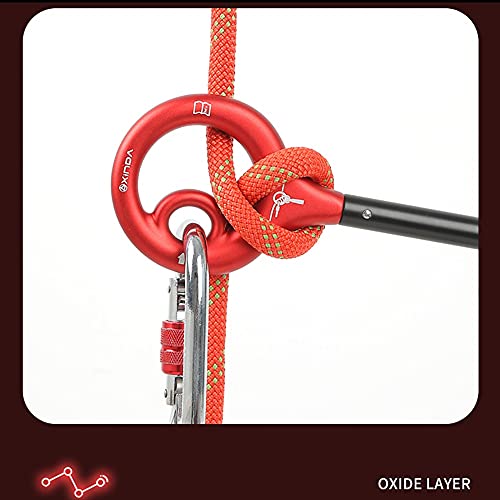 WHITULIP Gear 9-Ring Drops 8 Word Ring Upgrade Speed Reduction Equipment for Climbing Belaying and Rappelling Device