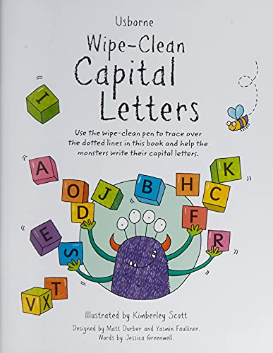 Wipe-Clean Capital Letters