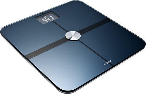 Withings WiFi Body Scale - Báscula digital (wifi, aplicación para iPhone, conexión a Facebook), color negro