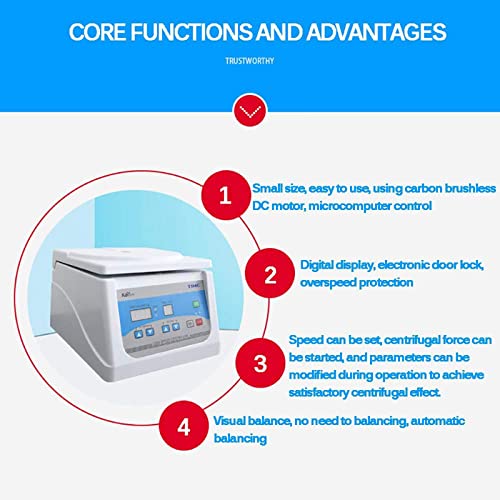 WLL-DP Centrífuga Digital De Sobremesa De Laboratorio De Baja Velocidad, 8 × 15 ml, Fuerza Centrífuga 1880xg, 4000 RPM/Min, Temporización 0-99 Min, Investigación De Desarrollo De Experimentos Médicos