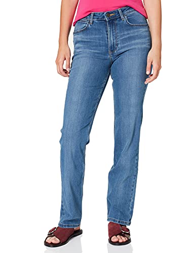 Wrangler High Rise Straight Jeans, Rocky, 34W / 32L para Mujer